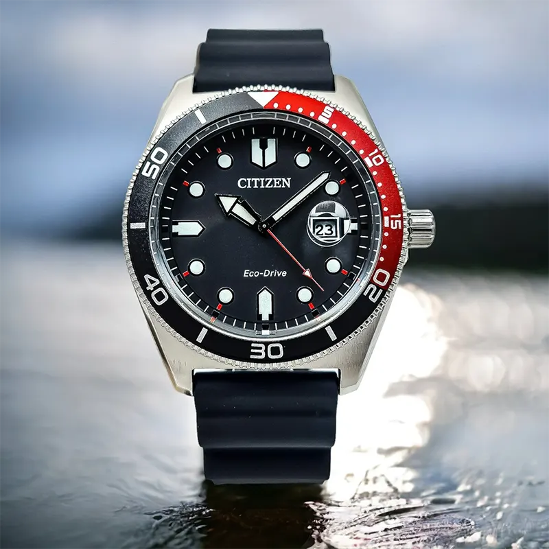 Citizen Eco-Drive Turquoise Black Dial Men's Watch- AW1769-10E